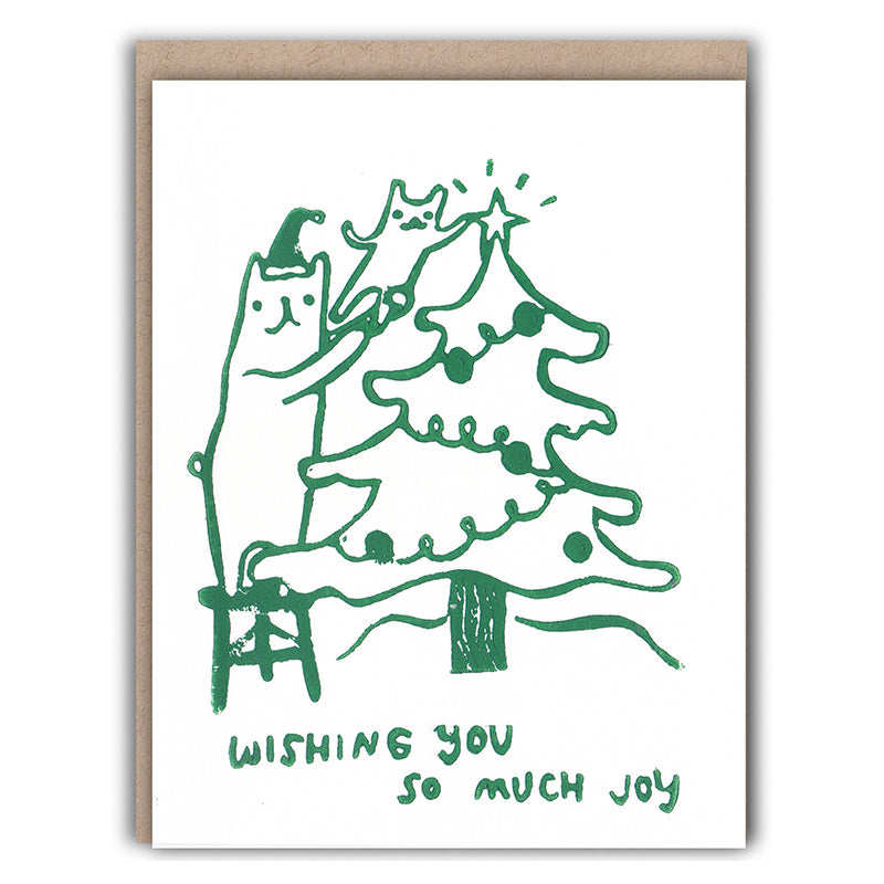 Ghost Academy Holiday Card - Tree Trimming Bears